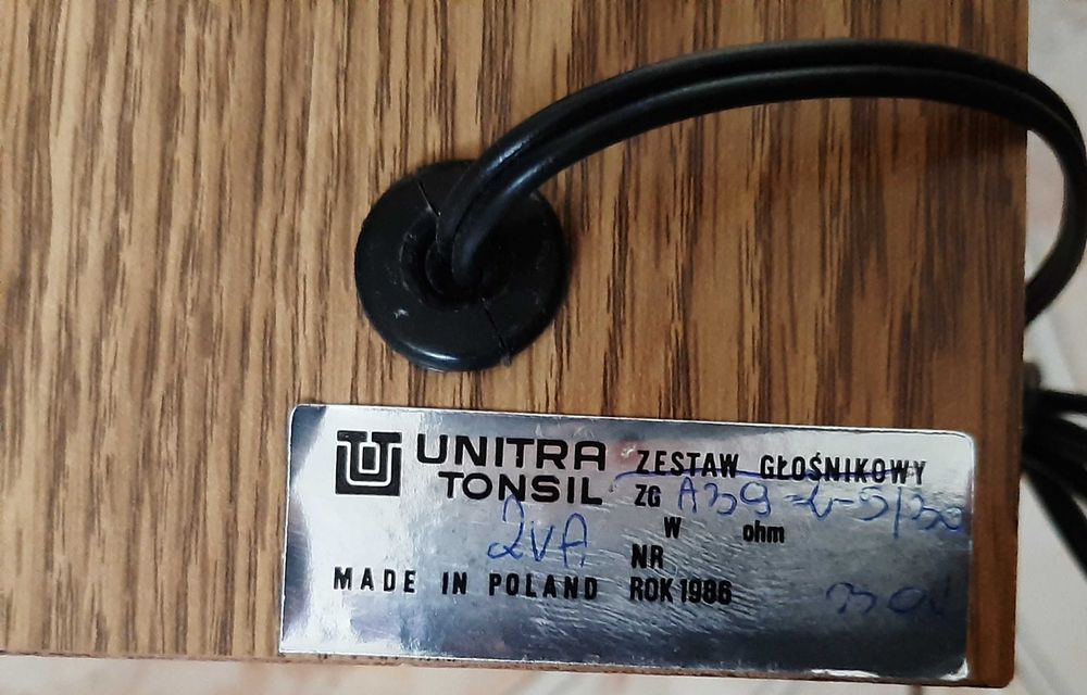 Zestaw głośnikowy ZG Unitra tonsil