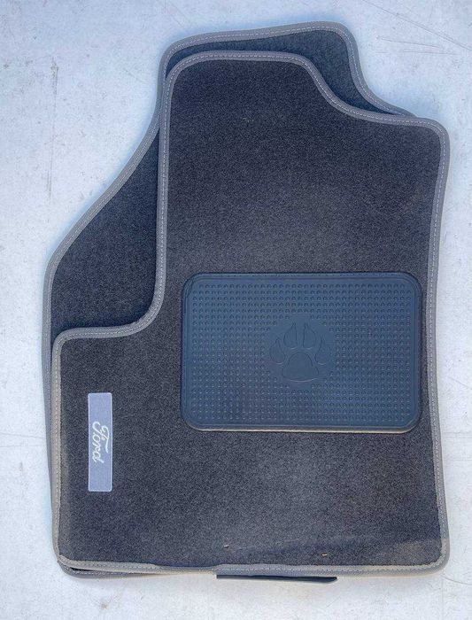 Передние коврики Ford Transit Connect 2004+ ворсовые новые серые 2 шт