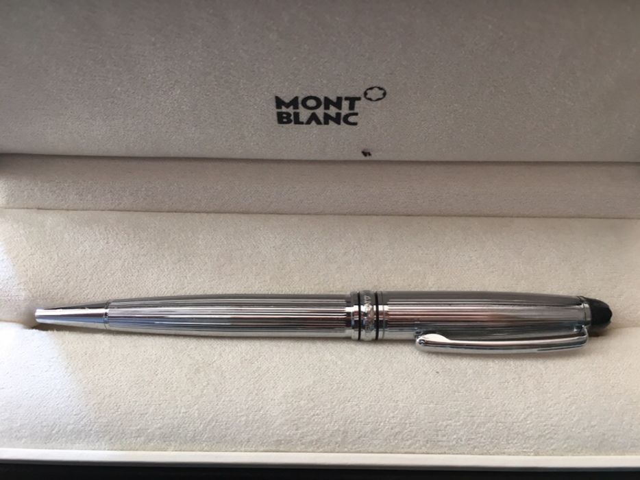 Coleção conjunto Mont Blanc canetas, carteira, pasta, tinteiro