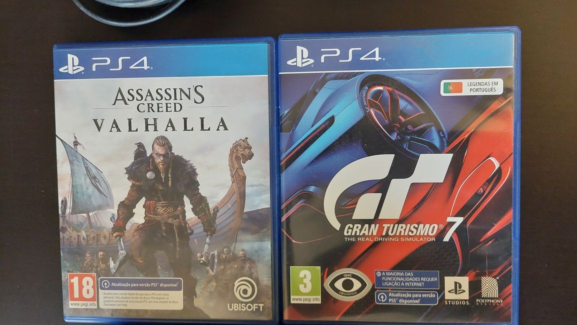 PS4 com dois comandos + 2 jogos + adaptador  teclado e rato