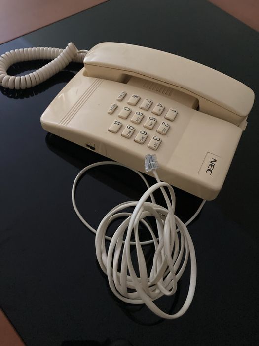Telefone antigo, marca NEC