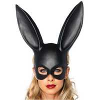 черная матовая маска Зайчика - Кролика Rabbit Playboy