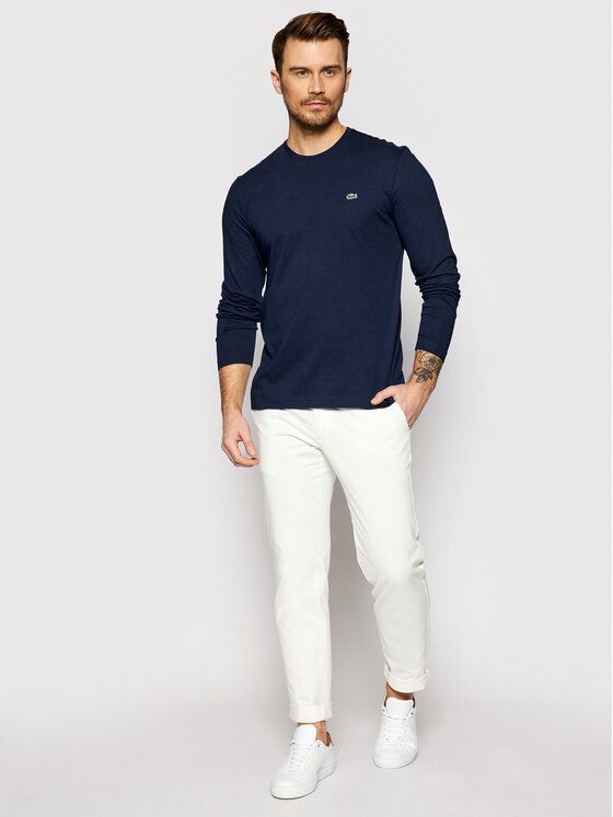 Koszulka z długim rękawem logo Lacoste L
