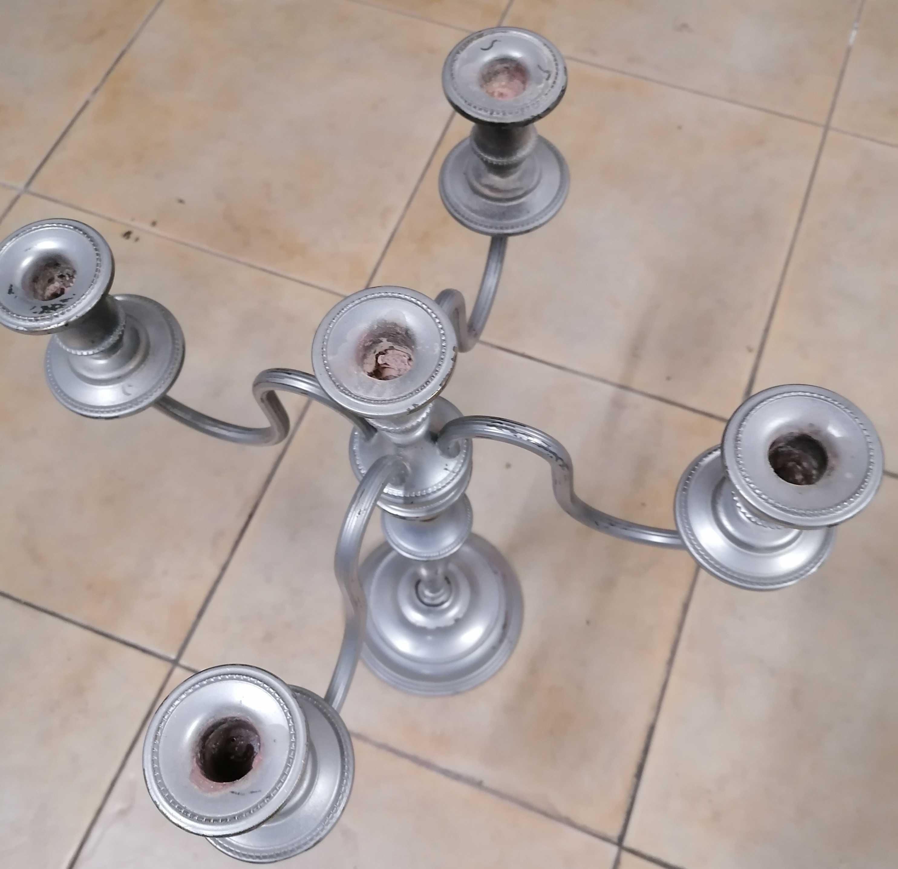 Castiçal, antigo, 5 velas, por 10€