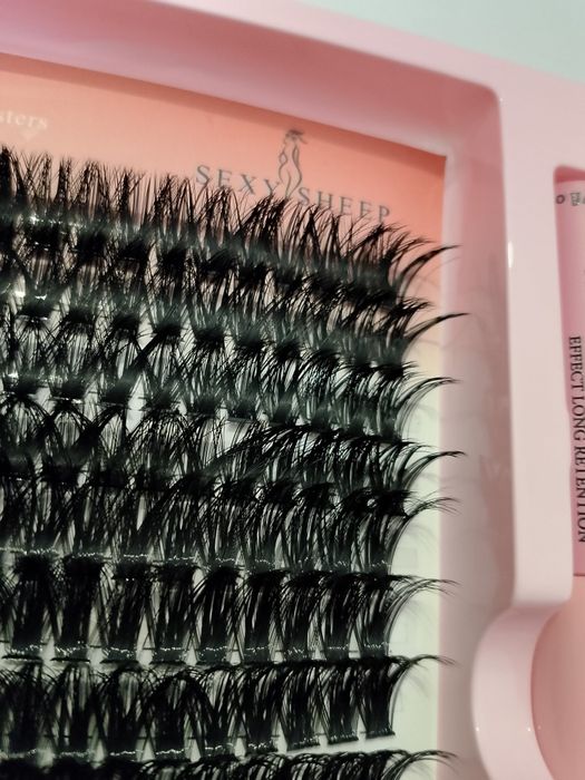Sztuczne rzęsy doklejane kępki rzęs rzęsy bondingowe zestaw rzęs