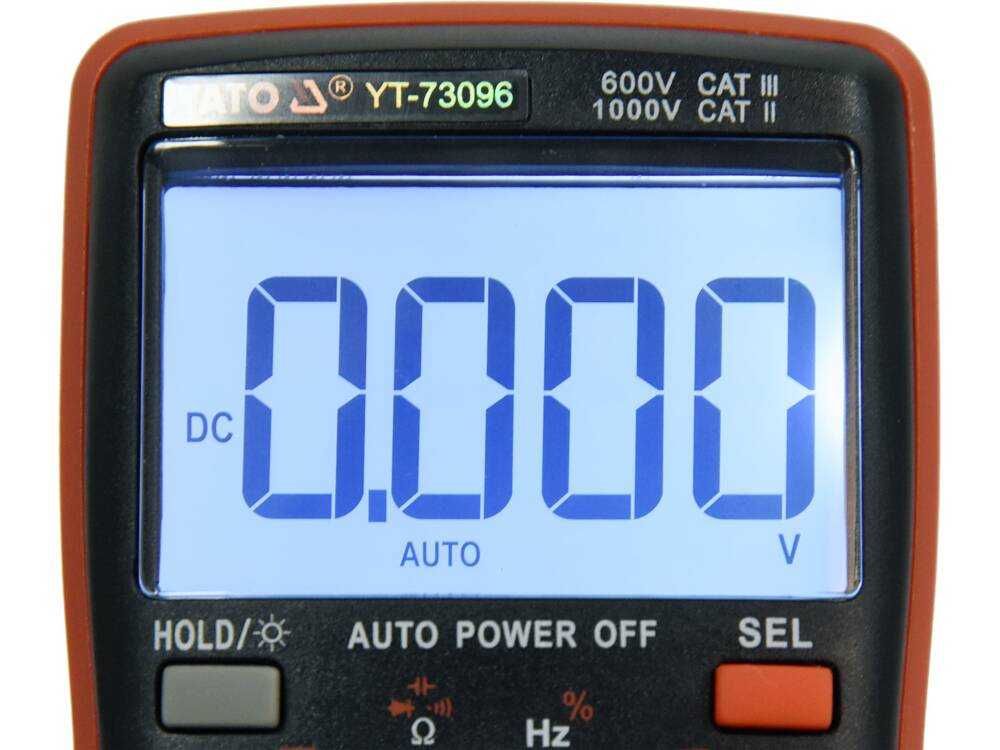 NOWY miernik cyfrowy TRUE RMS z automatycznym zakresem LCD 6000 YATO