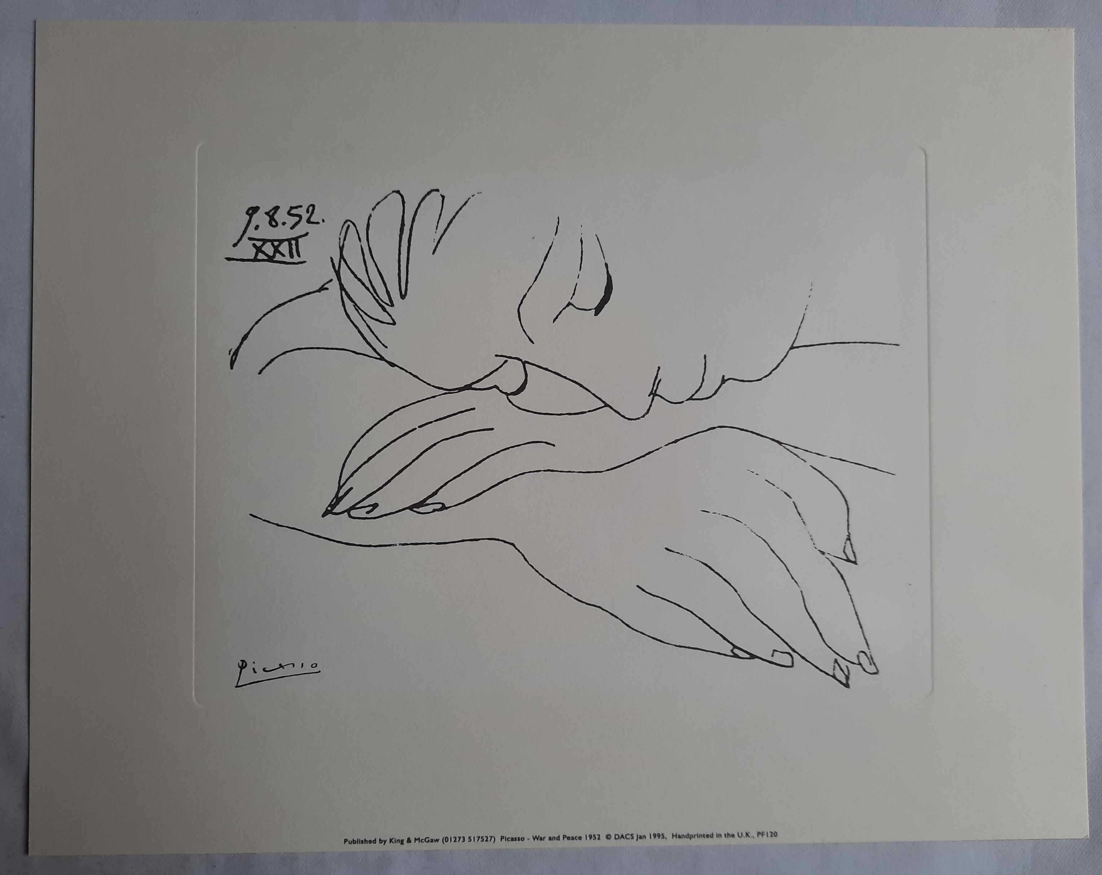 Pablo Picasso Śpiąca Kobieta King & Mc Gaw Sygnowany Druk Artystyczny