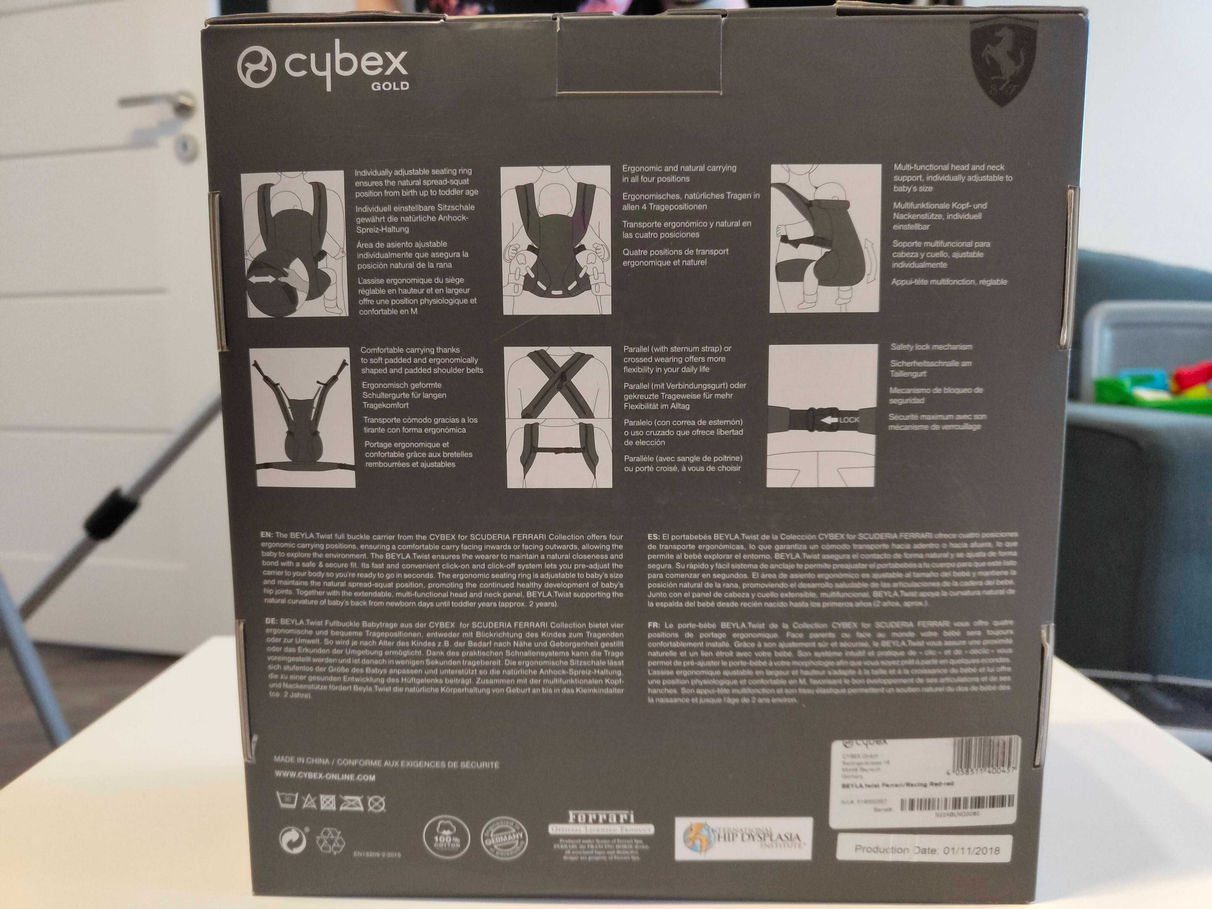 Nosidełko Cybex BEYLA Twist Ferrari - Nowe
