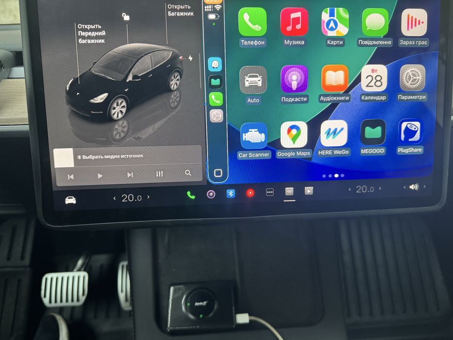 Адаптер CarlinKit T2C- для Тесла