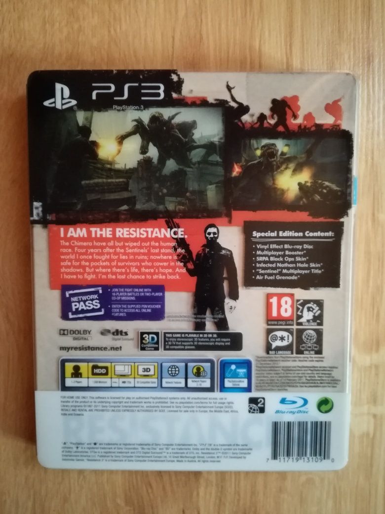 Resistance 3 Special Edition PL / Steelbook / PS3