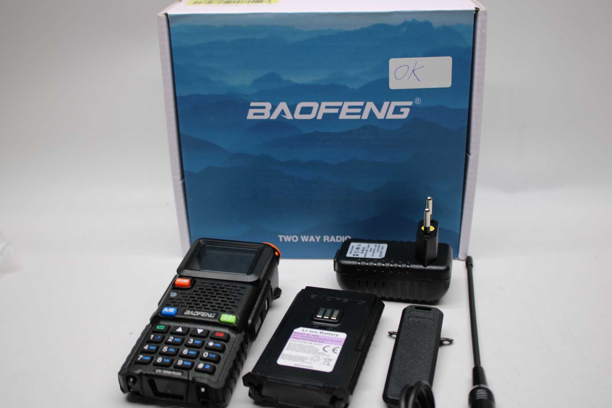 BAOFENG UV-5RM Plus krótkofalówka radiotelefon multiband Walkie Talkie