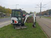 wypożyczalnia wynajem minikoparka mini koparka 3 tony bobcat jcb cat