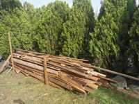 Drewno z rozbiórki dachu
