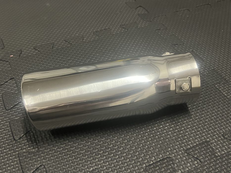 Końcówka wydechu polerowana nowa dlugosc 21 cm