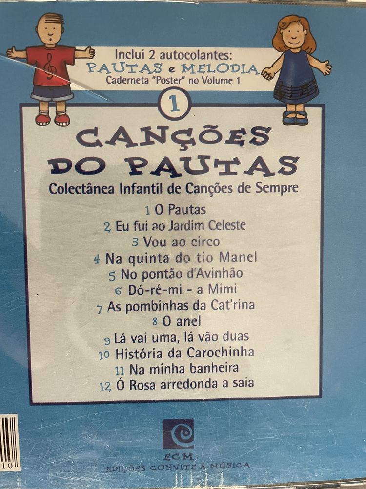 CDs de musica popular portuguesa para crianças