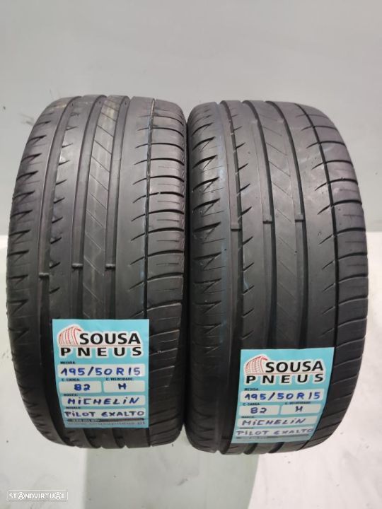 2 pneus semi novos 195-50r15 michelin - oferta dos portes 80 EUROS