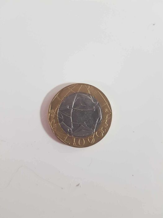 Moeda de 1000 Liras Itália 1998