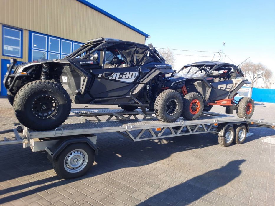 Причеп тривісний з документи , на торсіоні , гальмо накату Alko