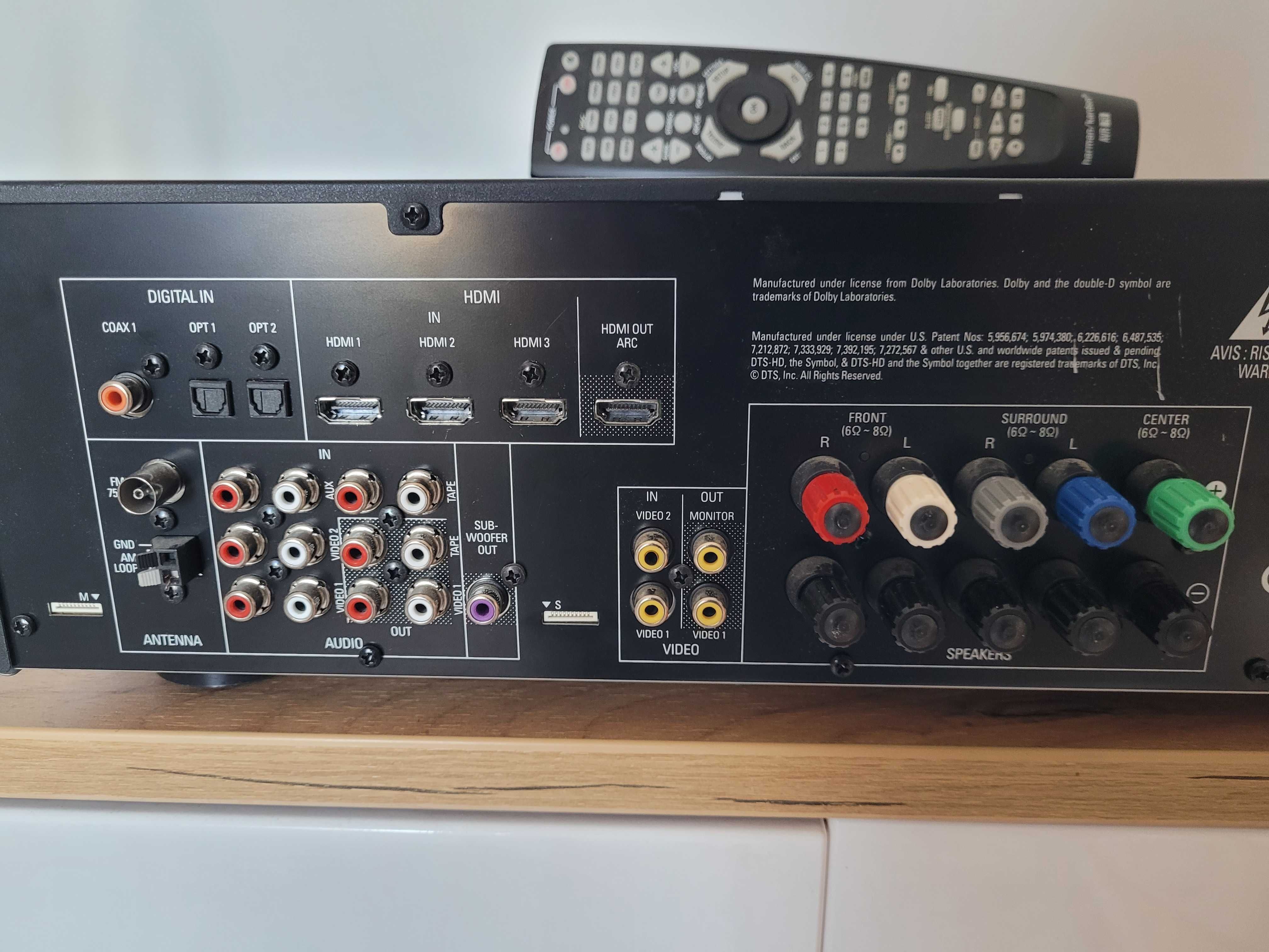 Amplituner Harman/Kardon AVR 70 + pilot + głośniki