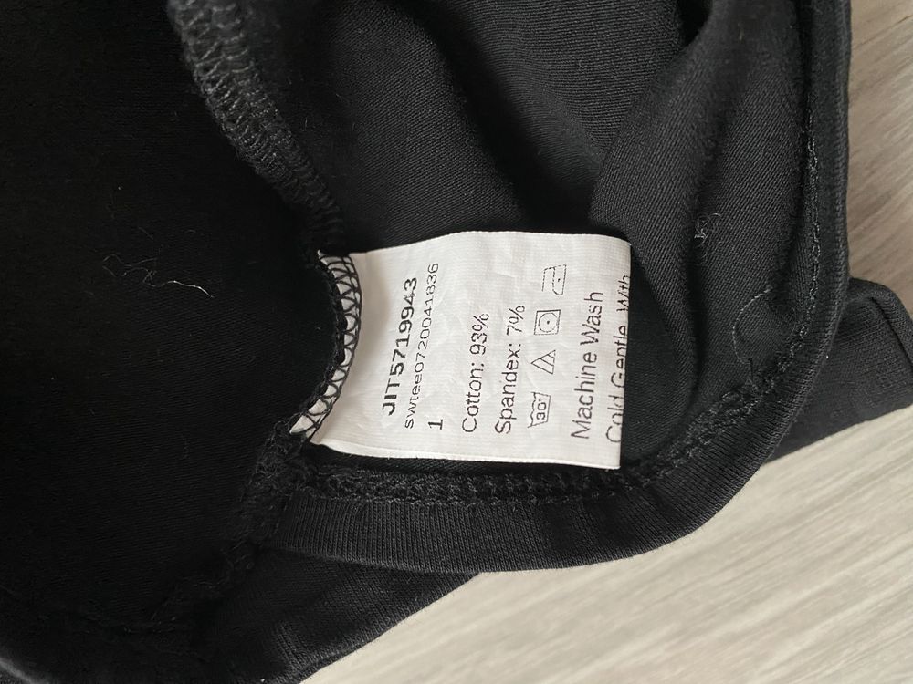 Czarny top Shein, rozmiar S
