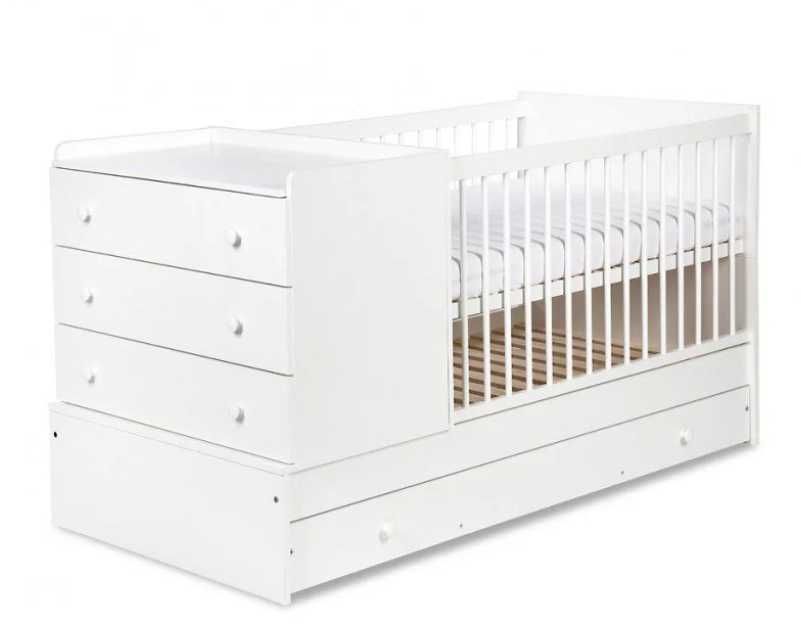 Łóżko/łóżeczko komoda tapczanik KOMPAKT 3w1 KLUPŚ