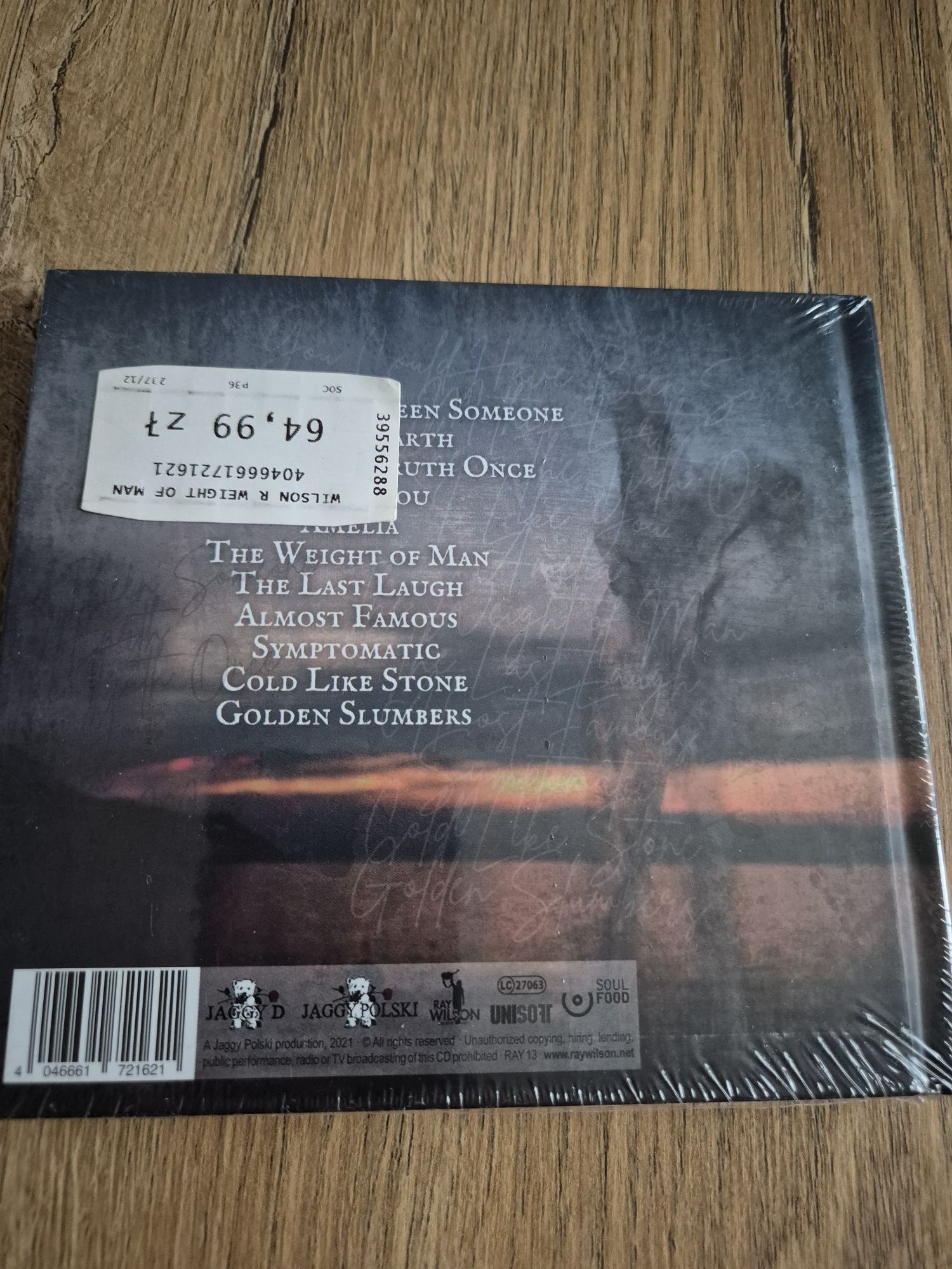 Ray Wilson CD "The Weight Of Man"