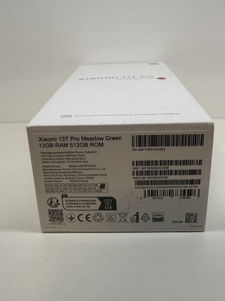 Смартфон Xiaomi 13T Pro 12 / 512GB Meadow Green