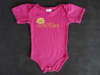 Różowe body dziewczęce rozmiar 62 cm