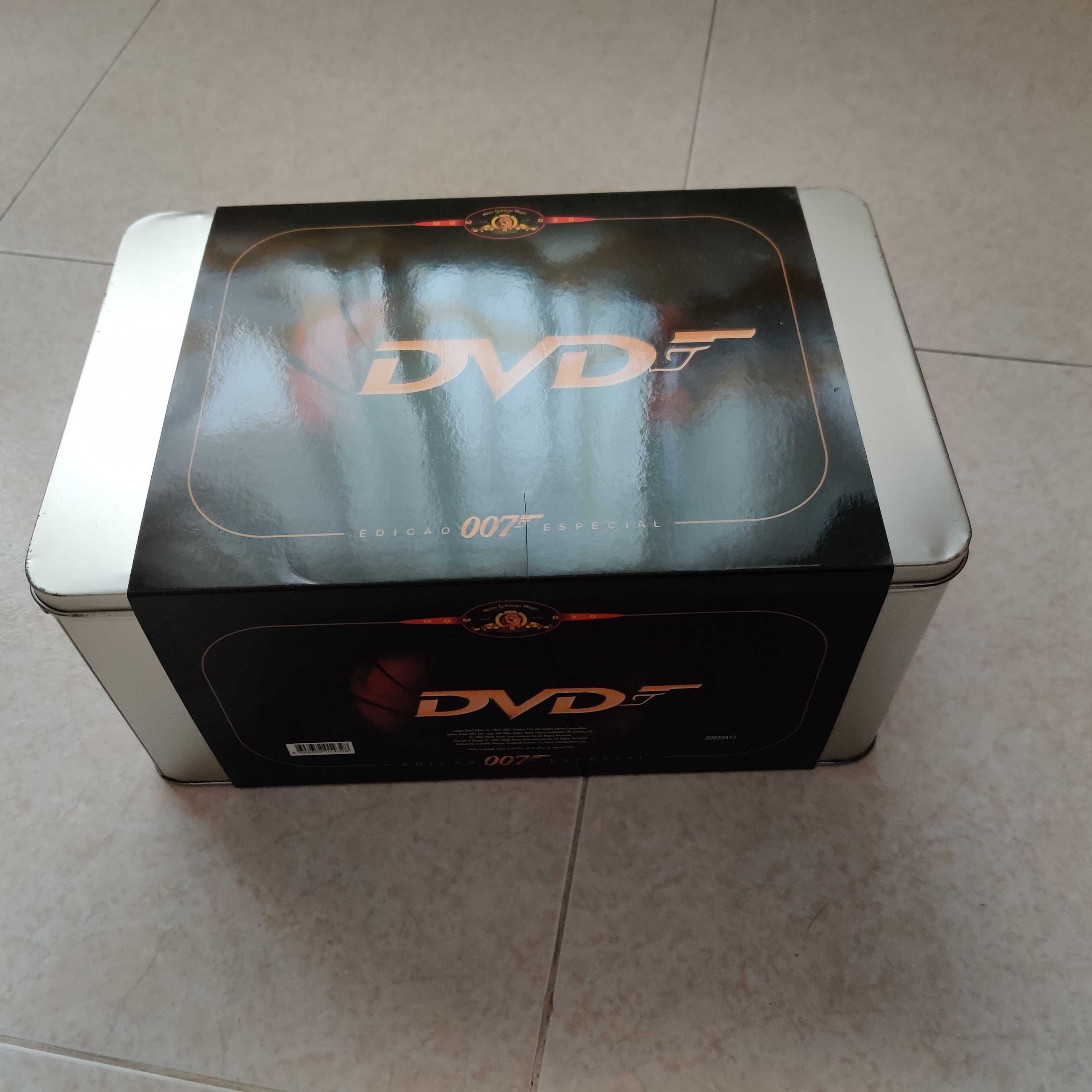 007 edição especial limitada 19 dvd, em caixa metálica