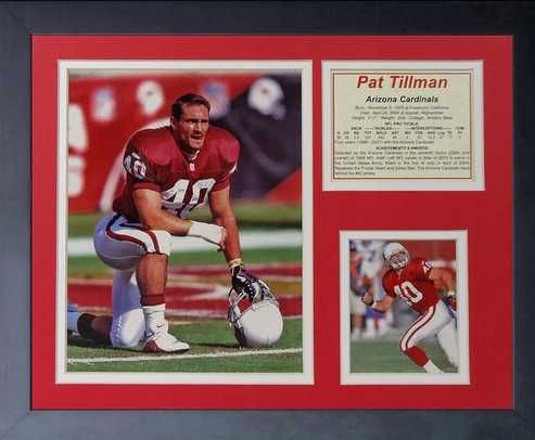 Fotografie  Kolaż  w Ramce  PAT TILLMAN - Unikat  USA.