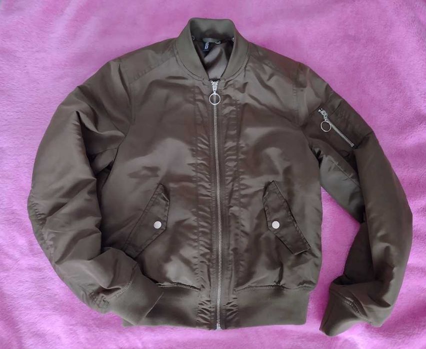 Zielona kurtka "pilotka" roz. XS/34/32 **H&M**
