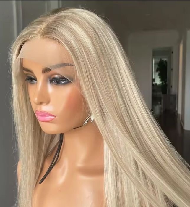 Peruka naturalna ciepły blond