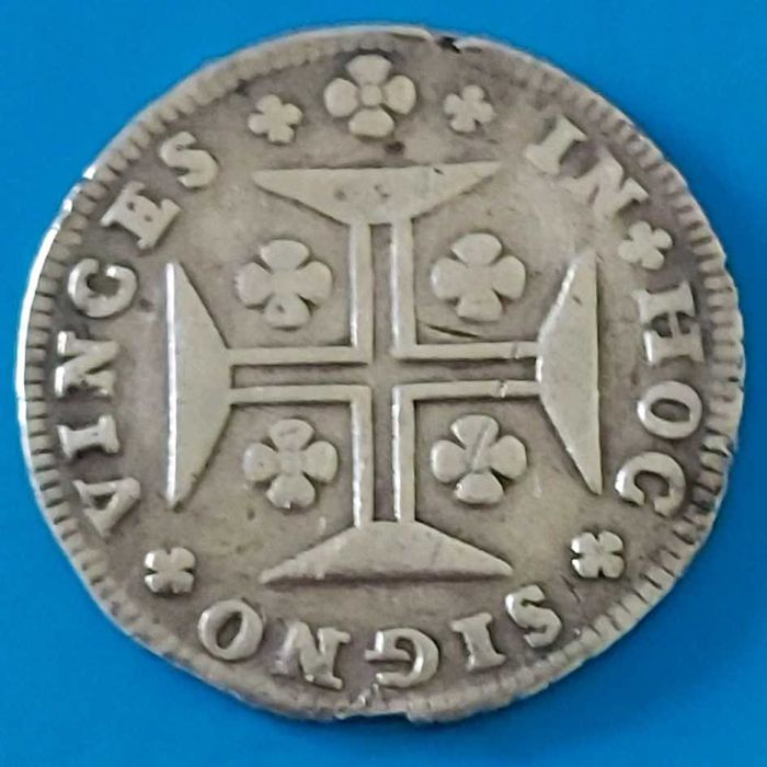 200 Reis ou 12 vinténs de 1748, D. João V, Prata