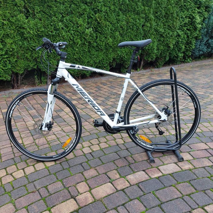 Jak Nowy Rower Merida Crossway 40 r. L 52cm Shimano Altus 3x9 Biały