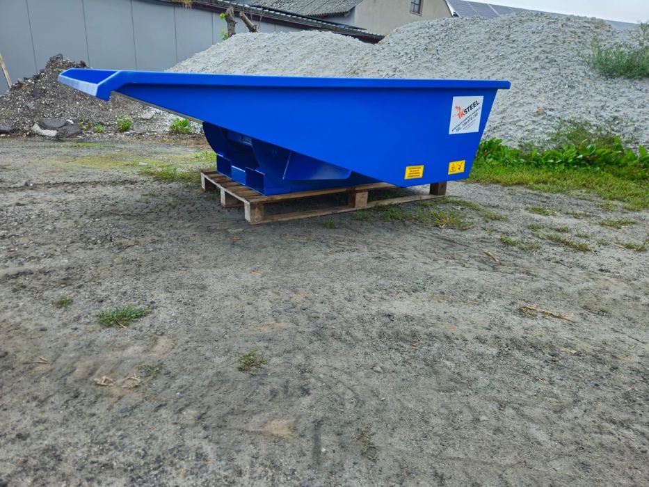 Konetner samowyładowczy niski, wysokość 500mm, pojemność 600 l