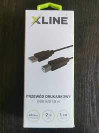 Przewód drukarkowy USB A/B 1,8m