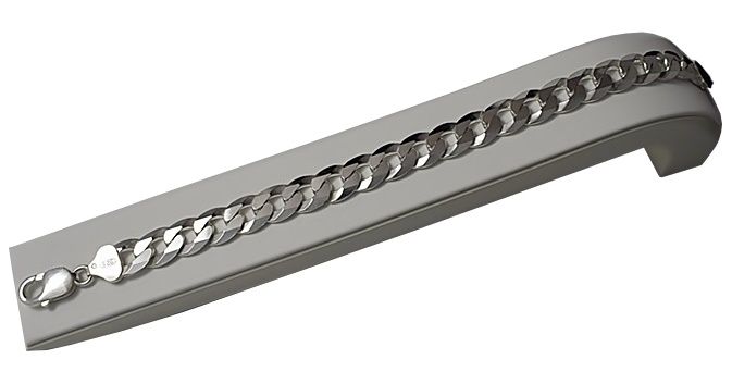 Srebrna Bransoleta PANCERKA 10,50 mm  GRAWER GRATIS