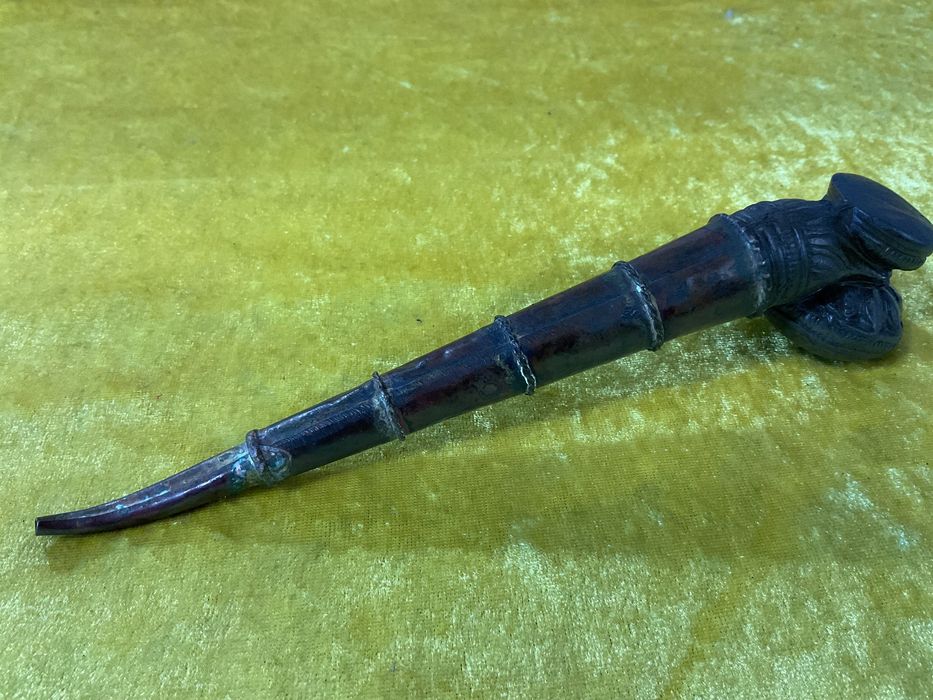 Cachimbo todo em metal trabalho em cobre