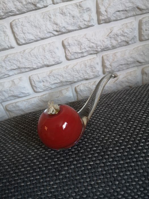 Lampka naftowa fajka szklana