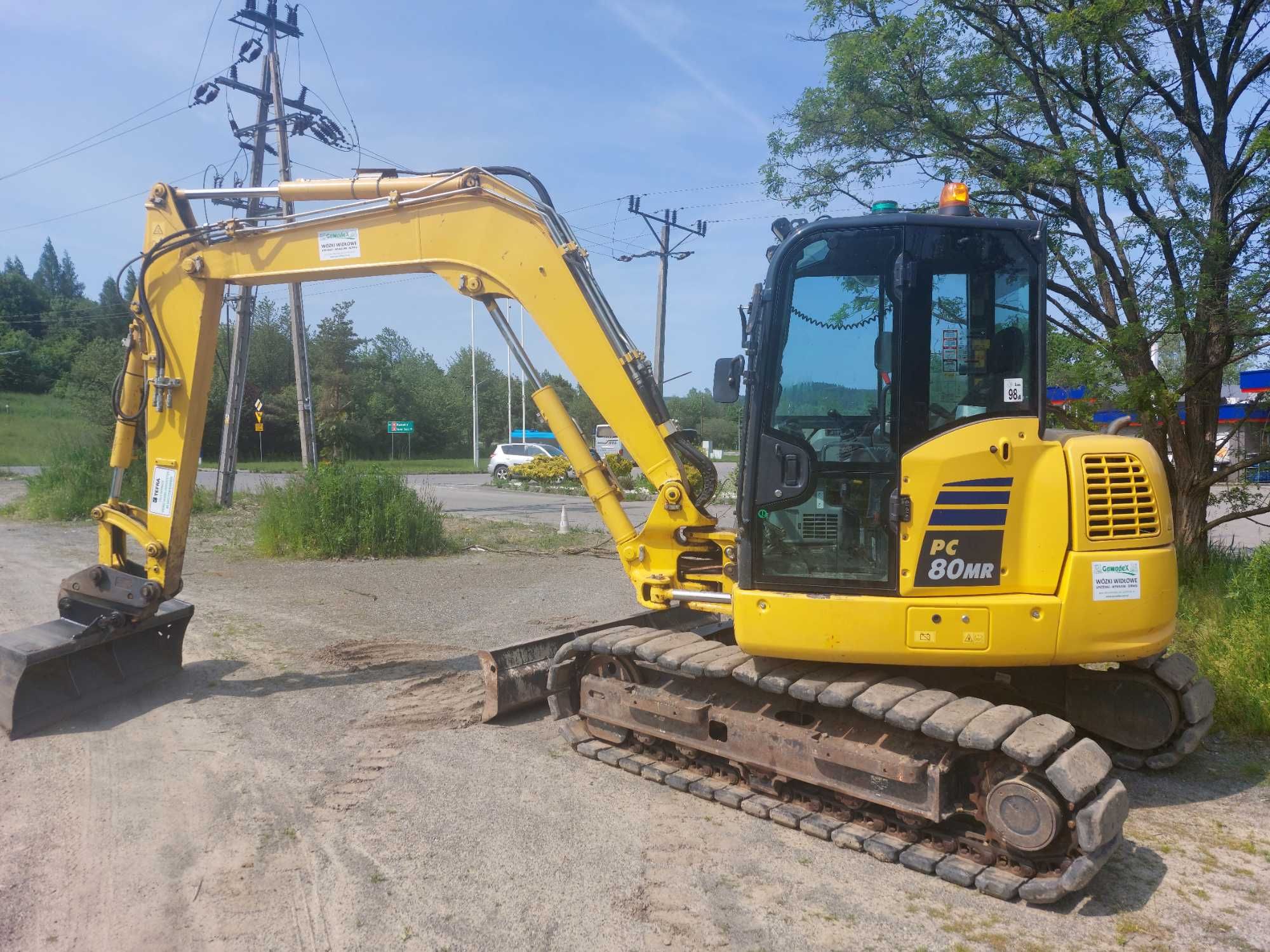 Koparka Komatsu PC80MR-5 8t, 2019r, zamiana na  wózek, 3 Ośka kiper