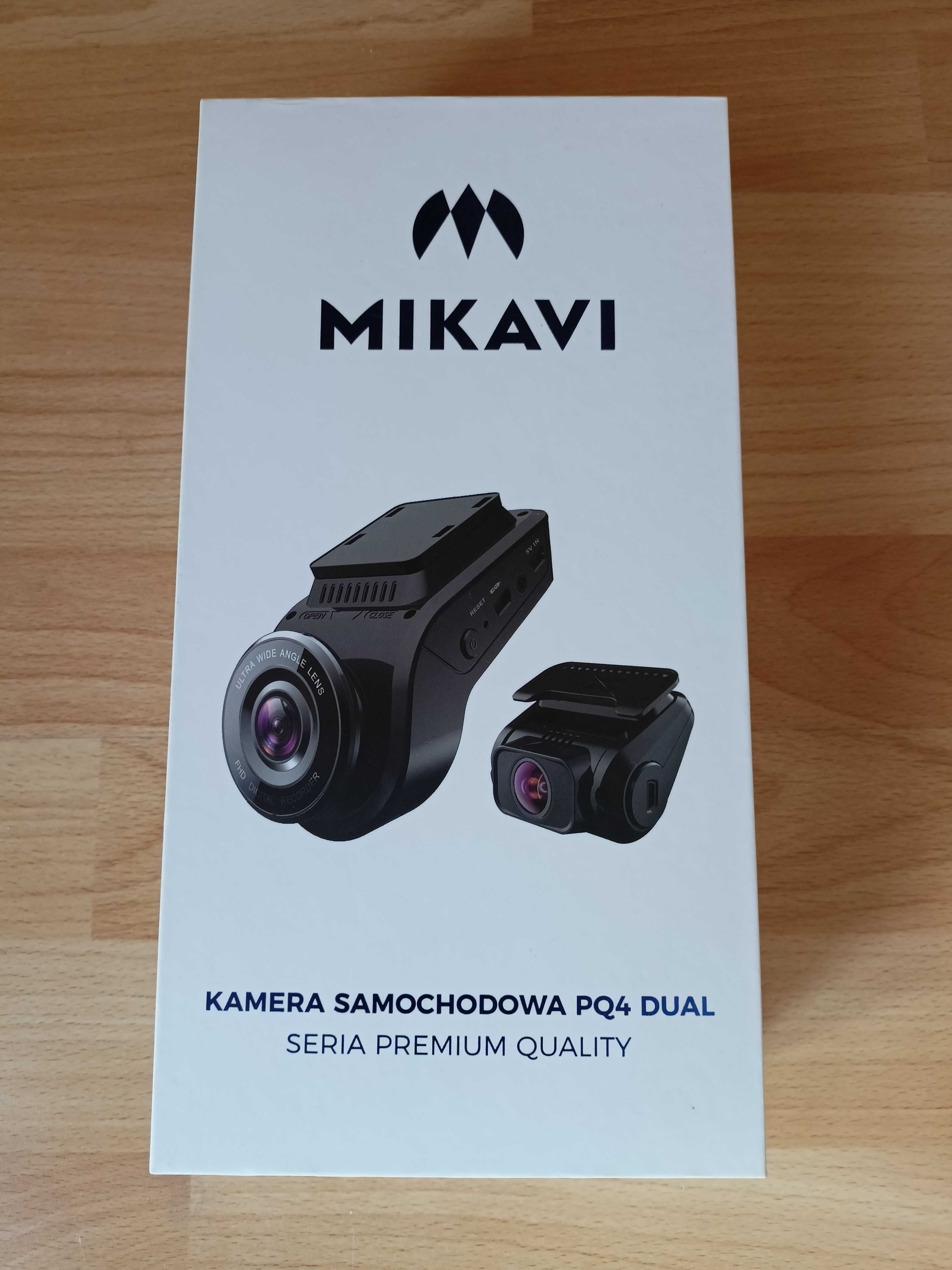 Kamera samochodowa przód tył wideorejestrator Mikavi PQ4 DUAL