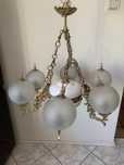 Lampy stylowe vintage z mosiadzem sufitowe i kinkiety