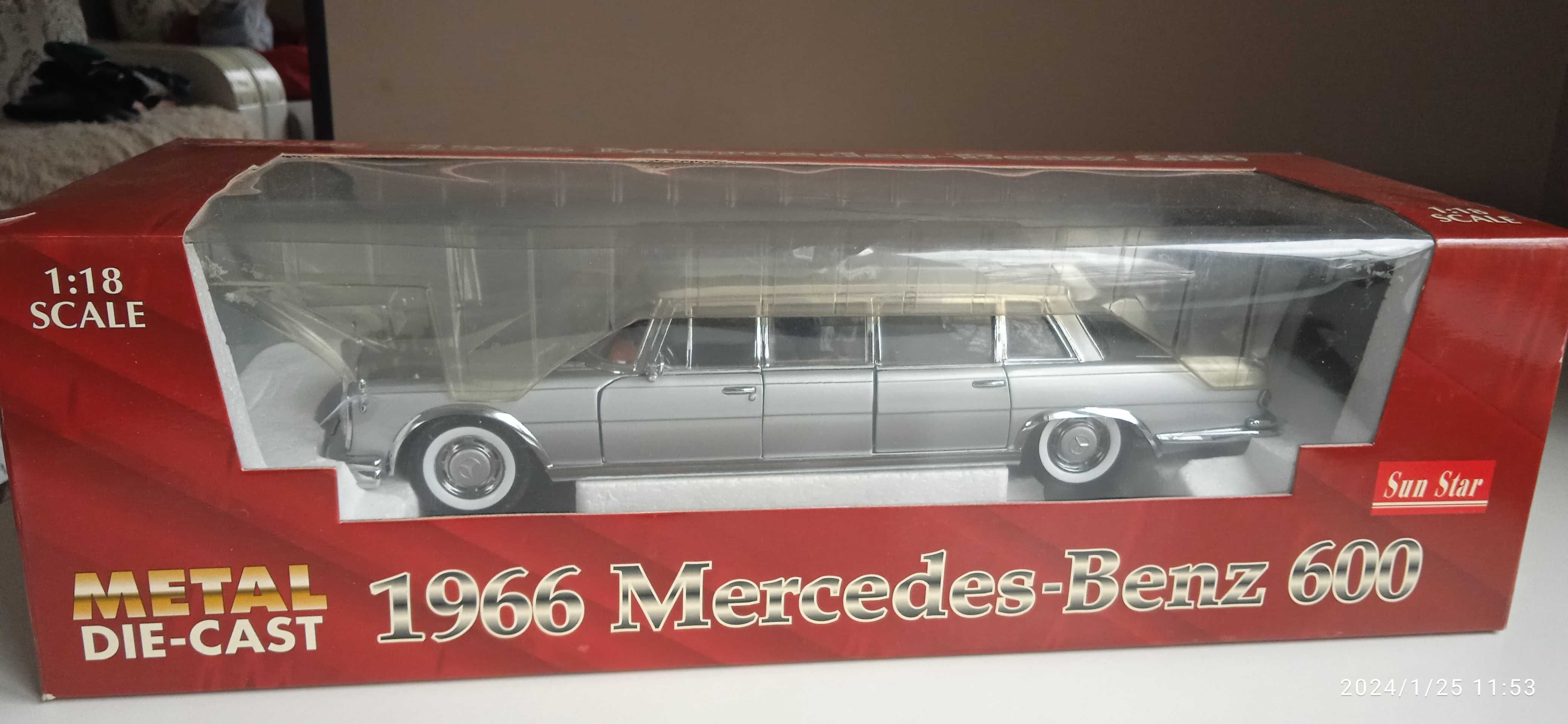 модель 1.18  MERCEDES BENZ - 600 PULLMAN  1966