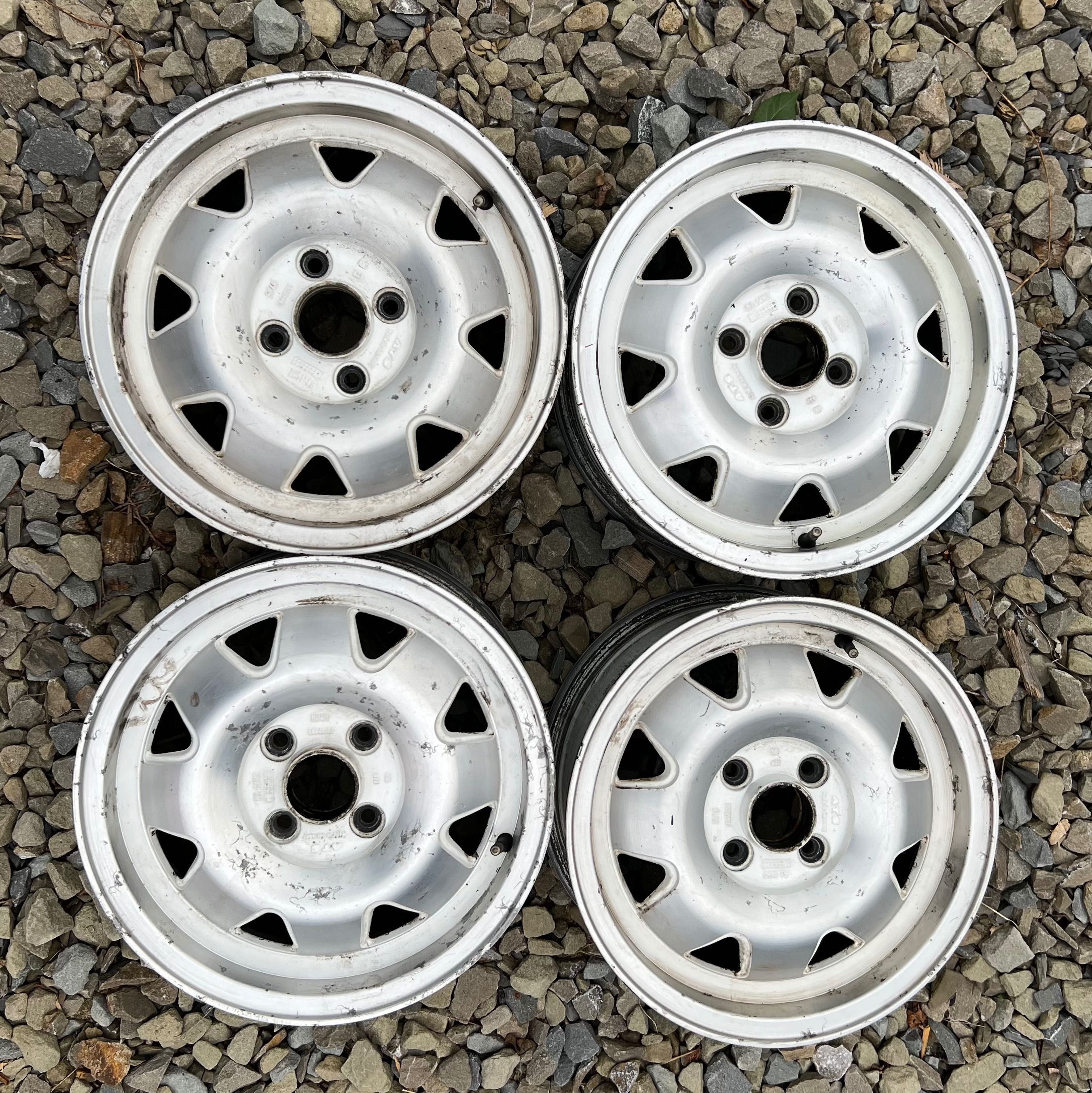 Alufelgi 14 ATS White Edition 4x100 VW Golf Seicento BMW E21 E30 Honda