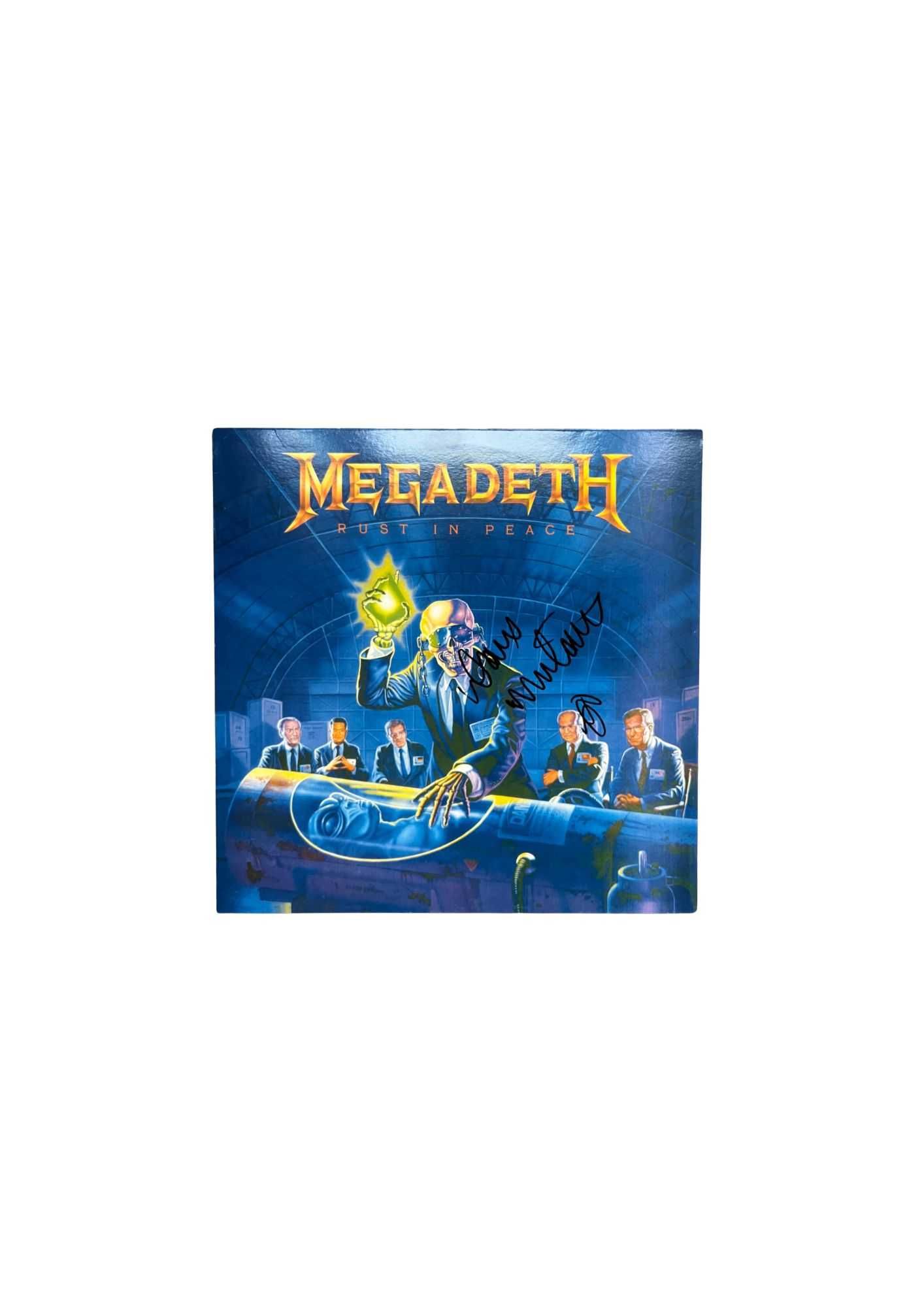 Dave Mustaine Megadeth Rust in Peace winyl z autografem + certyfikat