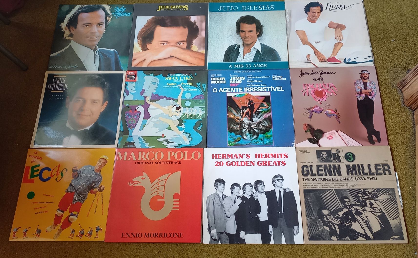 Discos de vinil antigos