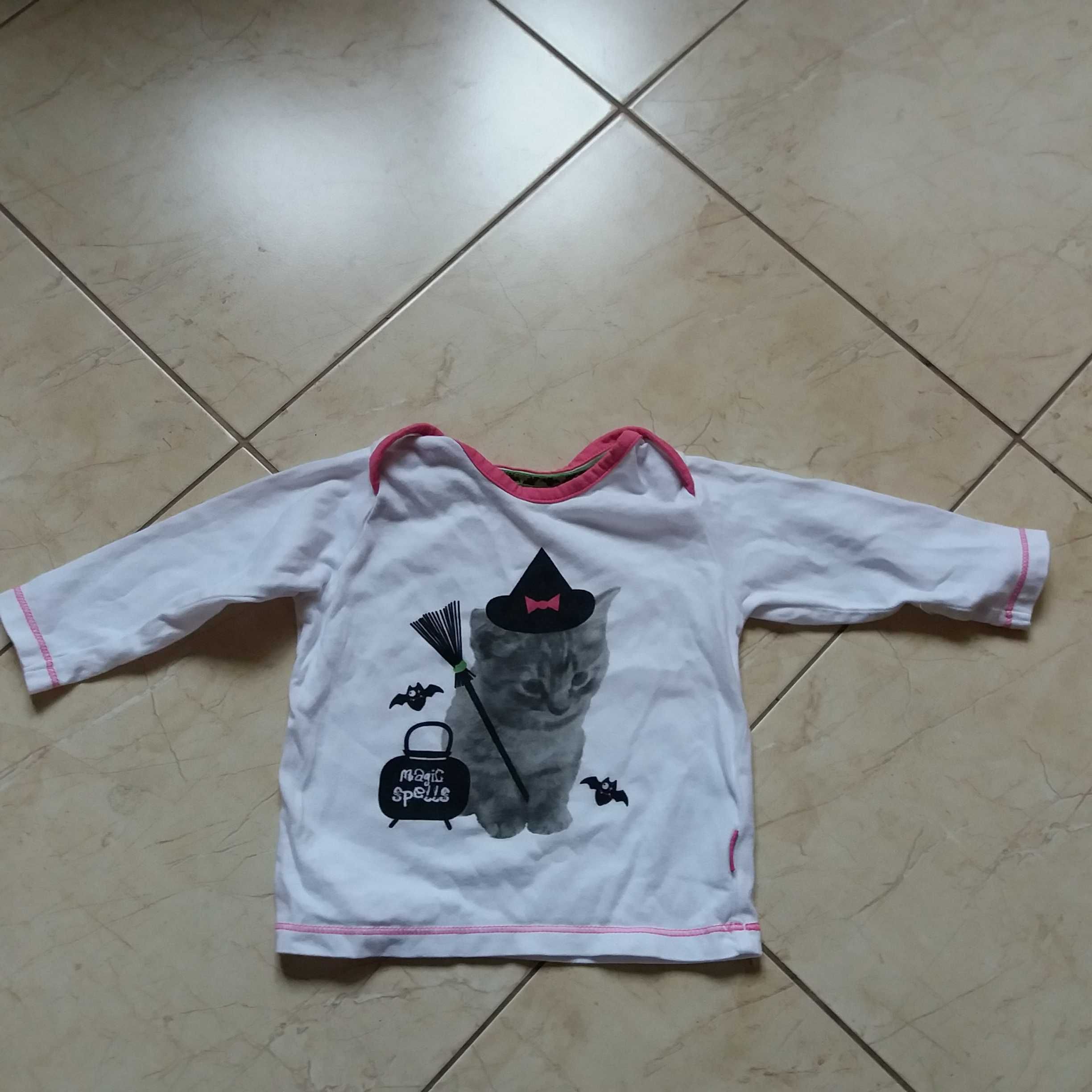 bluzka koszulka bawełniana 68 kotek M&S