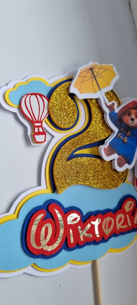 Topper cake w stylu Miś Paddington
