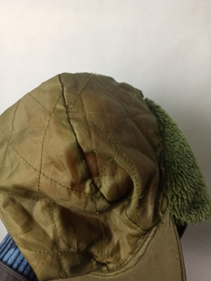 Reversible Military Trapper Hat Vintage 90s dwustronna czapka