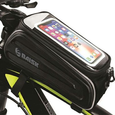 Велосумка на руль раму с держателем под телефон, сумка велосипедная